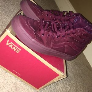 Burgundy Vans